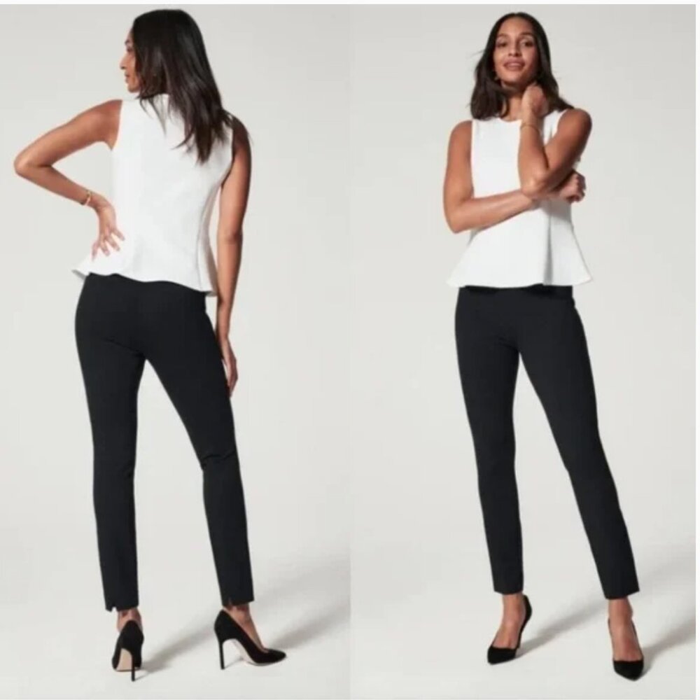 Spanx The Perfect Black Pant Back Seam Skinny Pants